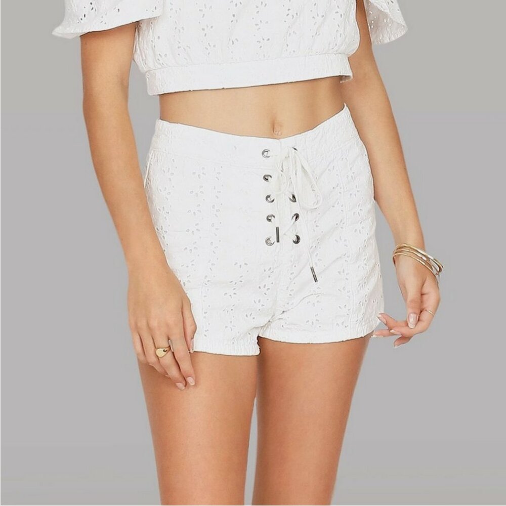 Amuse Society Wildly Yours Eyelet Shorts